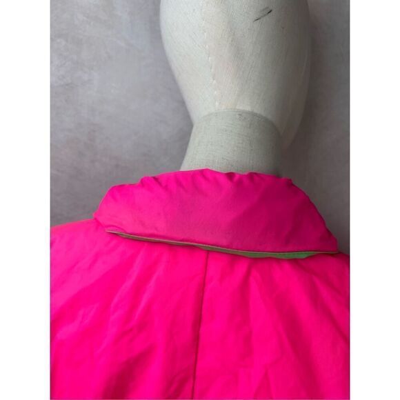 Vintage 90s Neon Windbreaker Jacket Neon Pink Men’s Medium - Picture 9 of 12